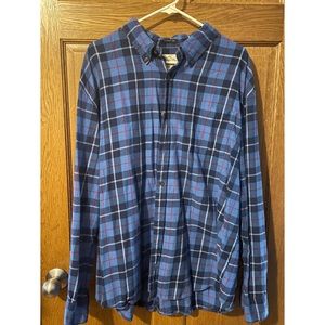 Men’s St. John’s Bay Flannel long sleeve button down 2XL